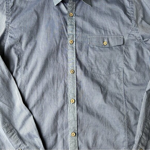 Ted Baker Pinstriped Button Down Oxford Shirt - Picture 6 of 15